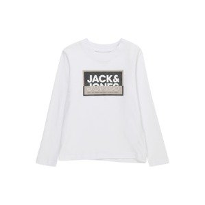 Jack & Jones Junior Tričko 'LOGAN'  farba ťavej srsti / sivá / biela