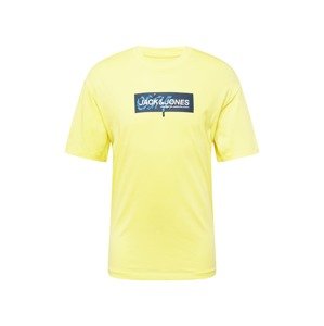 JACK & JONES Tričko  modrá / svetlomodrá / žltá / biela