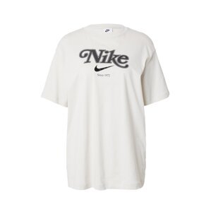 Nike Sportswear Oversize tričko  svetlosivá / čierna