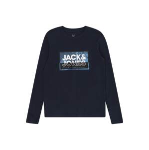 Jack & Jones Junior Tričko 'LOGAN'  modrá / námornícka modrá / biela