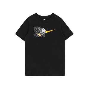 Nike Sportswear Tričko 'SOCCER BALL FA23'  tmavožltá / čierna / biela