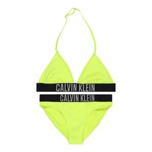 Calvin Klein Swimwear Bikiny  sivá / trávovo zelená / čierna
