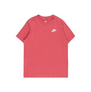 Nike Sportswear Tričko  brusnicová / biela