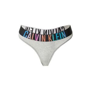 Calvin Klein Underwear Tangá 'Intense Power Pride'  azúrová / sivá melírovaná / oranžová / čierna