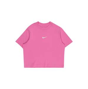 Nike Sportswear Tričko 'ESSNTL'  ružová / biela