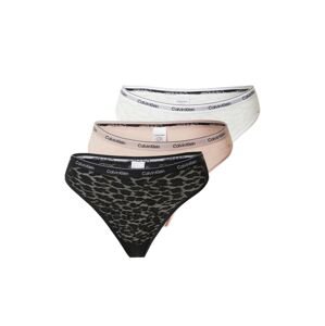 Calvin Klein Underwear Nohavičky  béžová / čierna / šedobiela