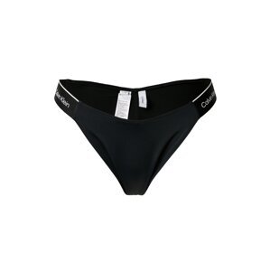Calvin Klein Swimwear Bikinové nohavičky 'DELTA'  čierna / biela