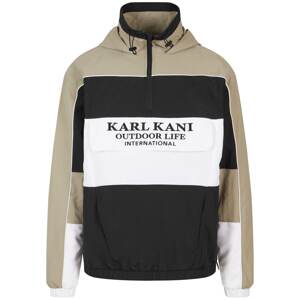 Karl Kani Prechodná bunda  olivová / čierna / biela