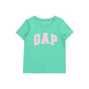 GAP Tričko  zelená / svetloružová / biela