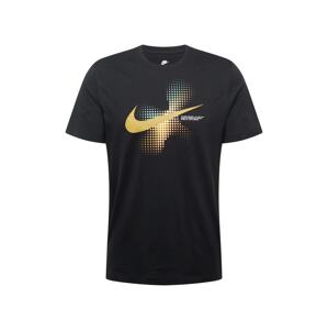 Nike Sportswear Tričko 'SWOOSH'  horčicová / mätová / čierna / biela