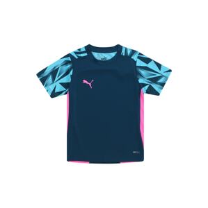 PUMA Funkčné tričko 'IndividualFINAL'  modrá / vodová / ružová