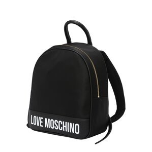 Love Moschino Batoh 'CITY LOVERS'  čierna / biela
