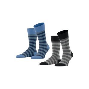 FALKE Ponožky  modrá / sivá / červená / čierna