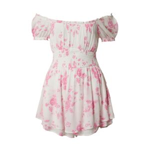 HOLLISTER Šaty  ružová / svetloružová / biela