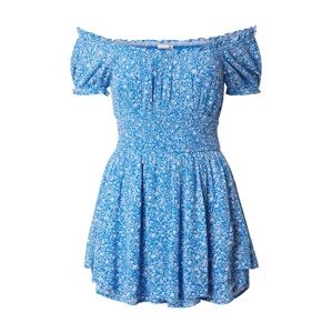 HOLLISTER Letné šaty  modrá / biela