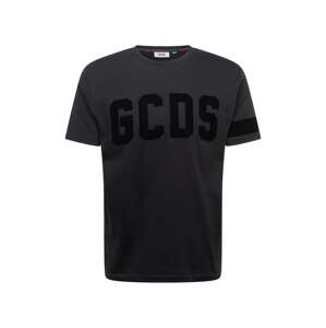 GCDS Tričko  čierna / čierna melírovaná