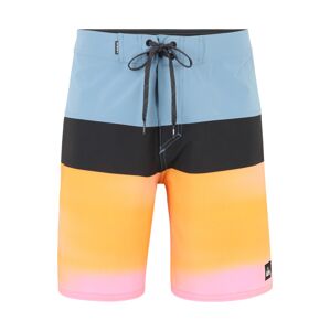 QUIKSILVER Surferské šortky  dymovo modrá / oranžová / ružová / čierna
