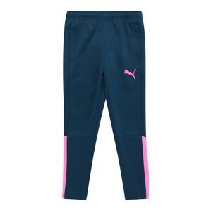 PUMA Športové nohavice 'TEAMLIGA'  modrozelená / svetloružová