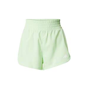 ADIDAS PERFORMANCE Športové nohavice 'PACER'  pastelovo zelená / biela
