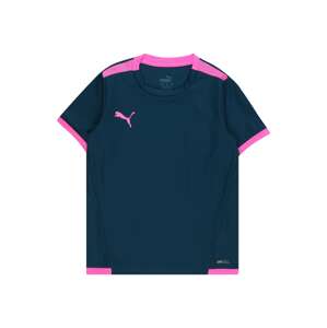 PUMA Funkčné tričko 'TeamLIGA'  tmavomodrá / svetloružová