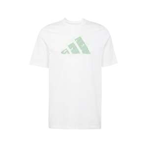 ADIDAS PERFORMANCE Funkčné tričko  zelená / pastelovo zelená / biela