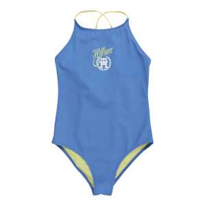 Tommy Hilfiger Underwear Jednodielne plavky  dymovo modrá / svetlozelená / biela