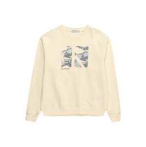 Calvin Klein Jeans Mikina 'SERENITY'  sivá / antracitová / biela ako vlna