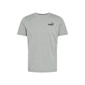 PUMA Funkčné tričko 'Essentials'  sivá melírovaná / čierna