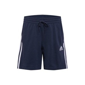 ADIDAS SPORTSWEAR Športové nohavice 'Essentials French Terry 3-Stripes'  námornícka modrá / biela