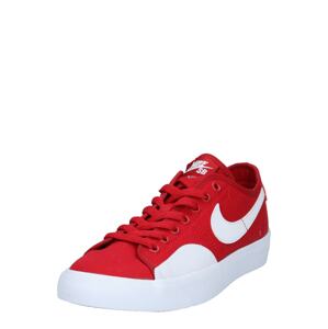 Nike SB Nízke tenisky 'Blazer Court'  červená / biela