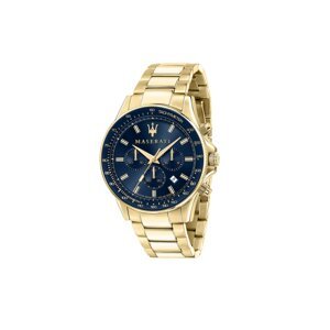 Maserati Analógové hodinky 'Sfida'  námornícka modrá / zlatá