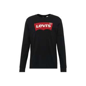 LEVI'S ® Tričko 'LS Graphic Tee T2'  červená / čierna