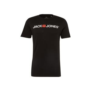 JACK & JONES Tričko 'Essentials'  jasne červená / čierna / biela