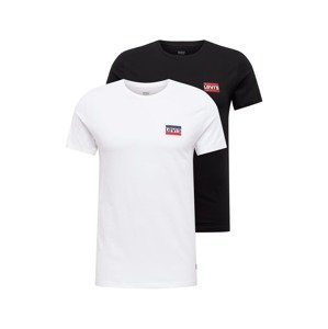 LEVI'S ® Tričko '2Pk Crewneck Graphic'  námornícka modrá / červená / čierna / biela