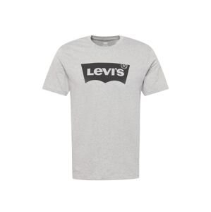 LEVI'S ® Tričko 'LSE Graphic Crewneck '  sivá melírovaná / čierna