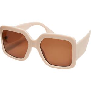 Urban Classics Slnečné okuliare 'Monaco'  krémová / hnedá