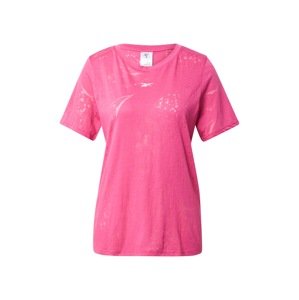 Reebok Funkčné tričko  ružová / biela