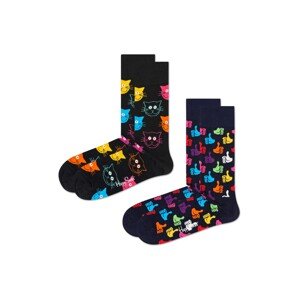 Happy Socks Ponožky '2-Pack Cat Socks'  zmiešané farby