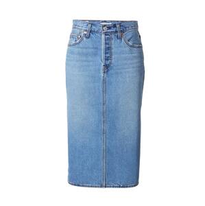 LEVI'S ® Sukňa 'Side Slit Skirt'  modrá denim