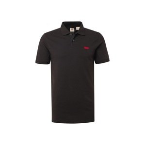 LEVI'S ® Tričko 'Slim Housemark Polo'  červená / čierna
