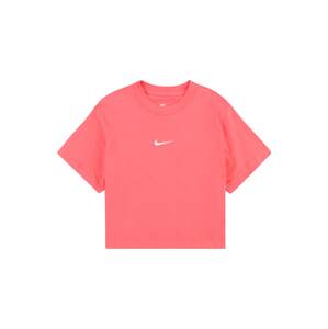 Nike Sportswear Tričko 'ESSNTL'  koralová / biela