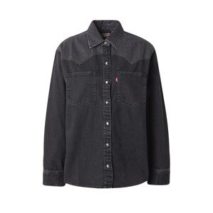LEVI'S ® Blúzka 'Teodora Western Shirt'  jasne červená / čierny denim / biela