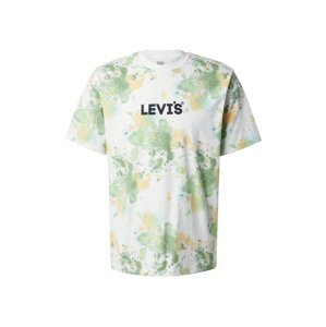 LEVI'S ® Tričko 'SS Relaxed Fit Tee'  žltá / zelená / čierna / biela