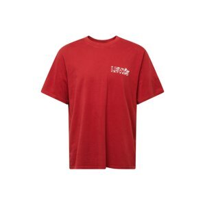 LEVI'S ® Tričko  ohnivo červená / biela