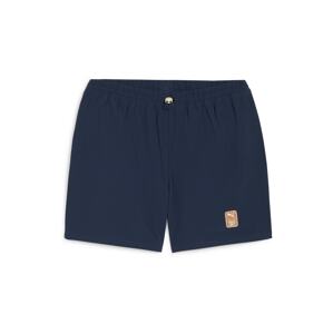 PUMA Športové nohavice 'First Mile'  námornícka modrá / oranžová / biela