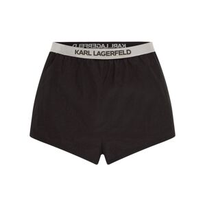 Karl Lagerfeld Plavecké šortky  antracitová / svetlosivá / čierna