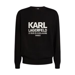 Karl Lagerfeld Sveter 'Rue St-Guillaume'  čierna / biela