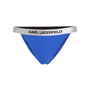 Karl Lagerfeld Bikinové nohavičky  modrá / biela