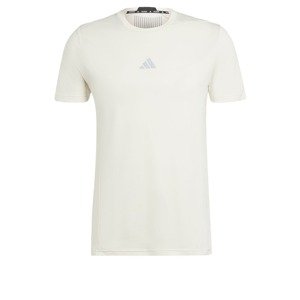 ADIDAS PERFORMANCE Funkčné tričko 'Designed for Training HIIT'  svetlosivá / biela