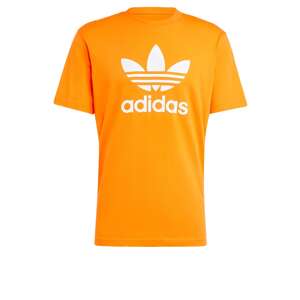 ADIDAS ORIGINALS Tričko 'Adicolor Trefoil'  oranžová / biela